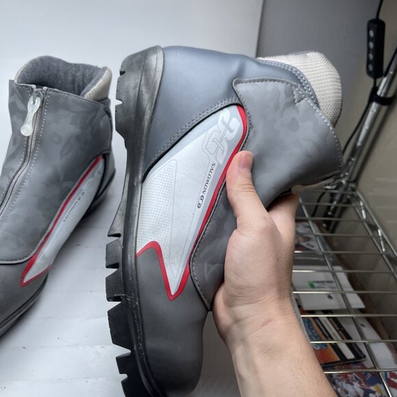 Salomon Slam 5 Pilot SNS Gray Cross Country Ski Boots Women's Size 9 US (Read) - Picture 6 of 16